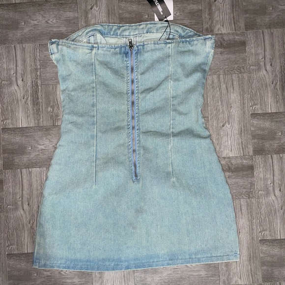 BRAND NEW PLT MINI DENIM DRESS - Picture 2 of 2